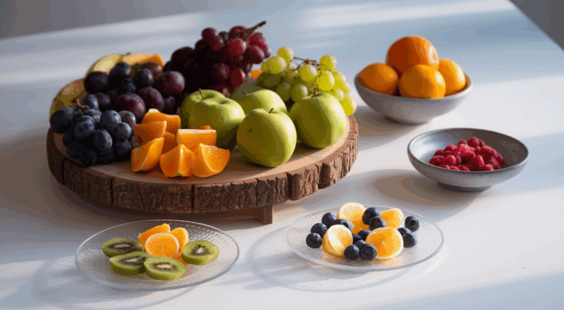 minimalist fruit display